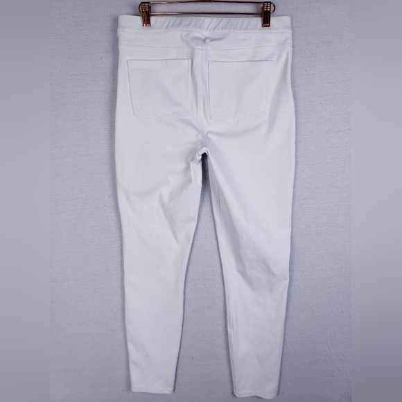 SPANX Jean-ish Ankle Leggings White size L Preppy Resortwear - Picture 8 of 16